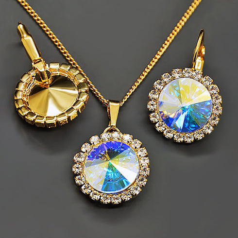 Komplekts "Klaris (Aurore Boreale)" su Swarovski™ kristalais